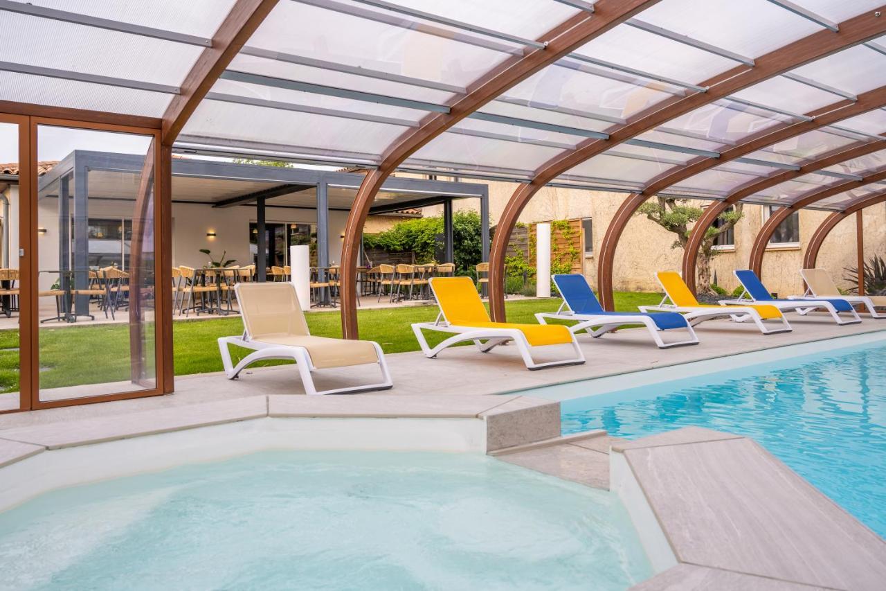 Logis Hotel Restaurant Le Clos Fleuri كاستيلنوداري المظهر الخارجي الصورة